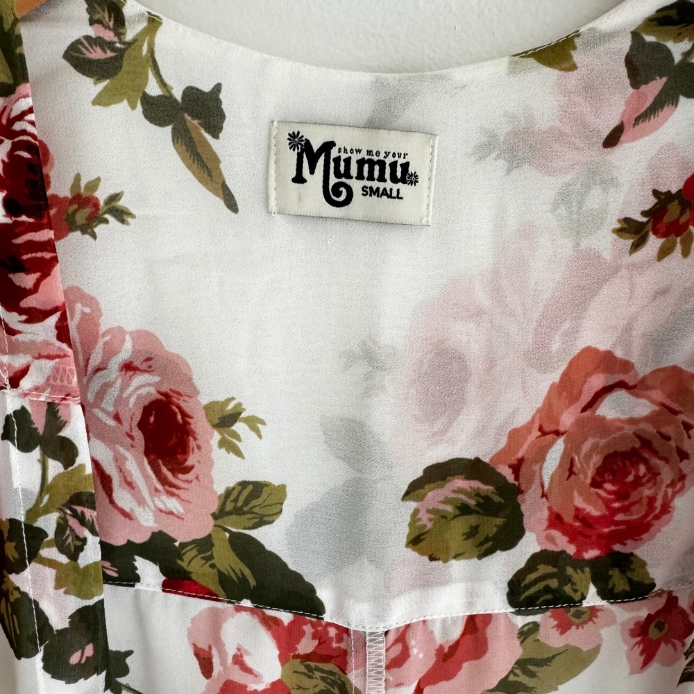 Show Me Your Mumu Clemmie Cape Kimono Duster Boho Floral Festival Size Small - Picture 3 of 7